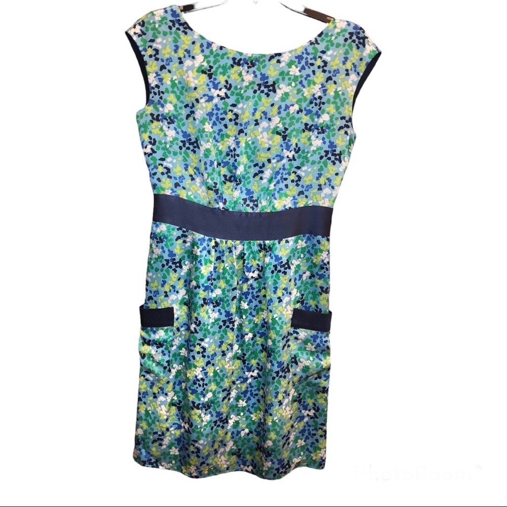 Lilly Pulitzer Vintage Oops I Spilled it Again Floral Kimball Silk Dress Green 4